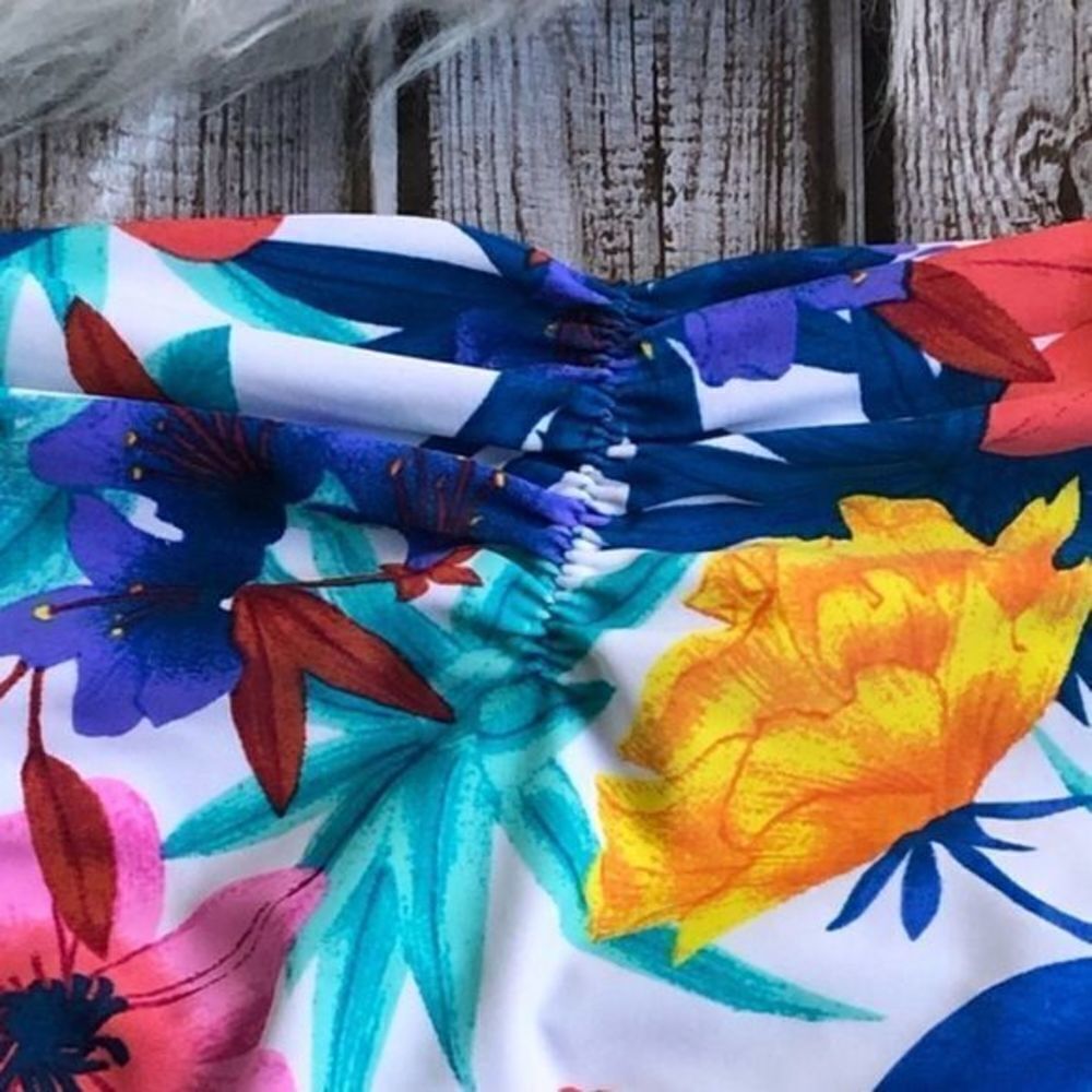 Bleu | Rod Beattie white floral bikini bottoms medium 12 - Picture 7 of 7